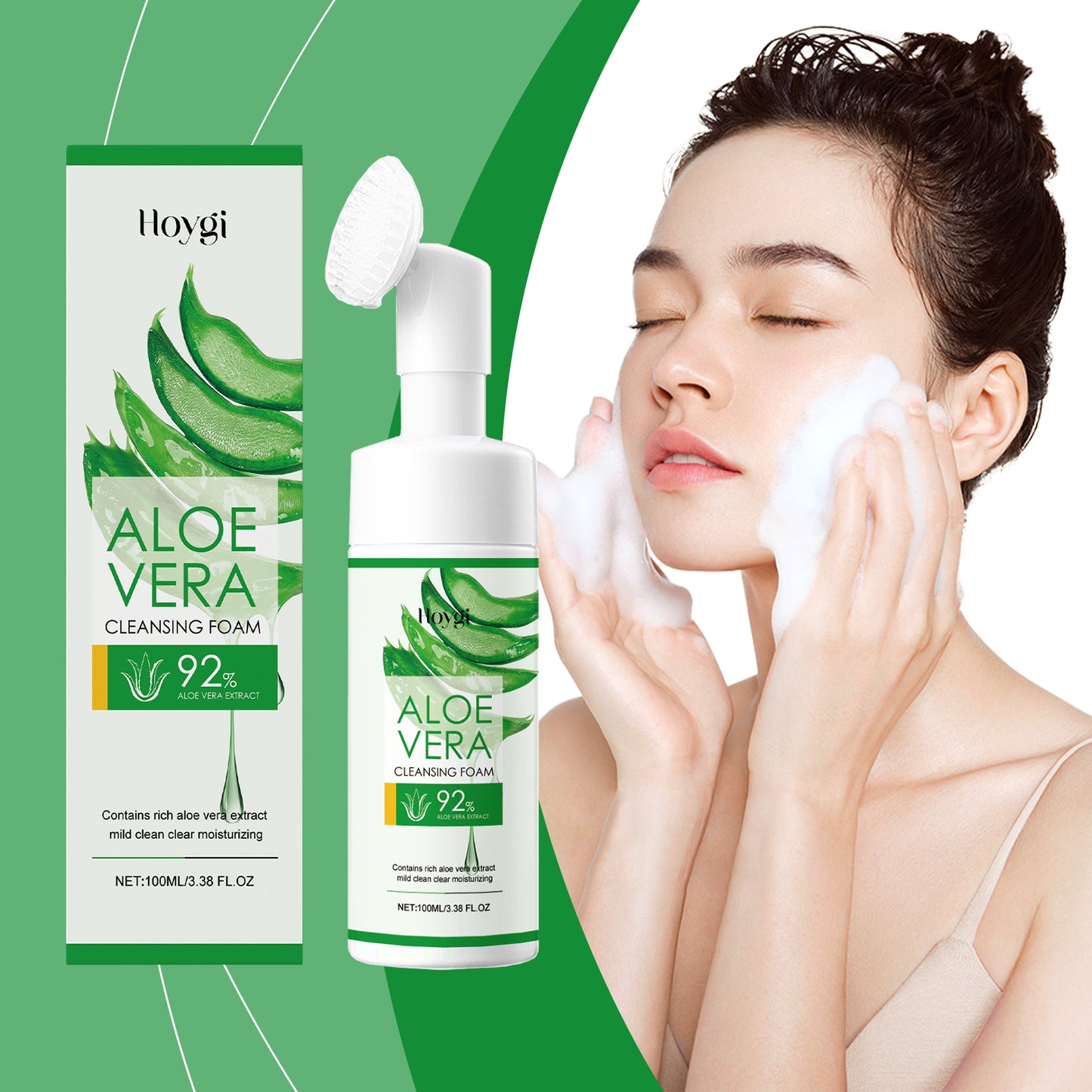 Aloe Vera Cleansing Foam Face Gently Cleanses Skin And Pores, Hydrates And Controls Oil, Moisturi... – photo 2 – Avaiya Gems