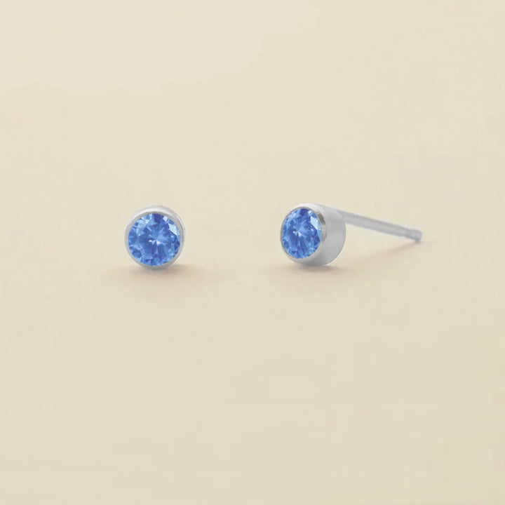 Birthstone Stud Earrings – Personalized Monthly Gemstone Jewelry
