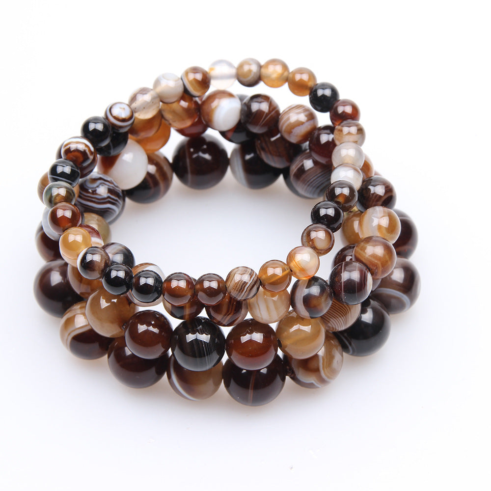 Coffee Agate Gemstone Bracelet – Natural Healing Crystal Jewelry
