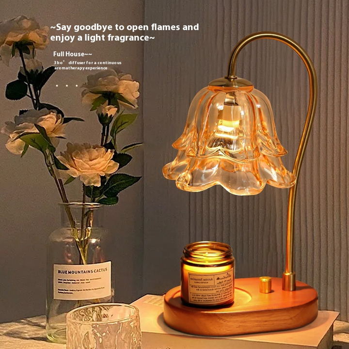 Aromatherapy Candle Lamp – Essential Oil Wax Melt Diffuser &amp; Mood Light