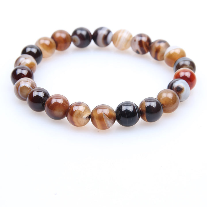 Coffee Agate Gemstone Bracelet – Natural Healing Crystal Jewelry
