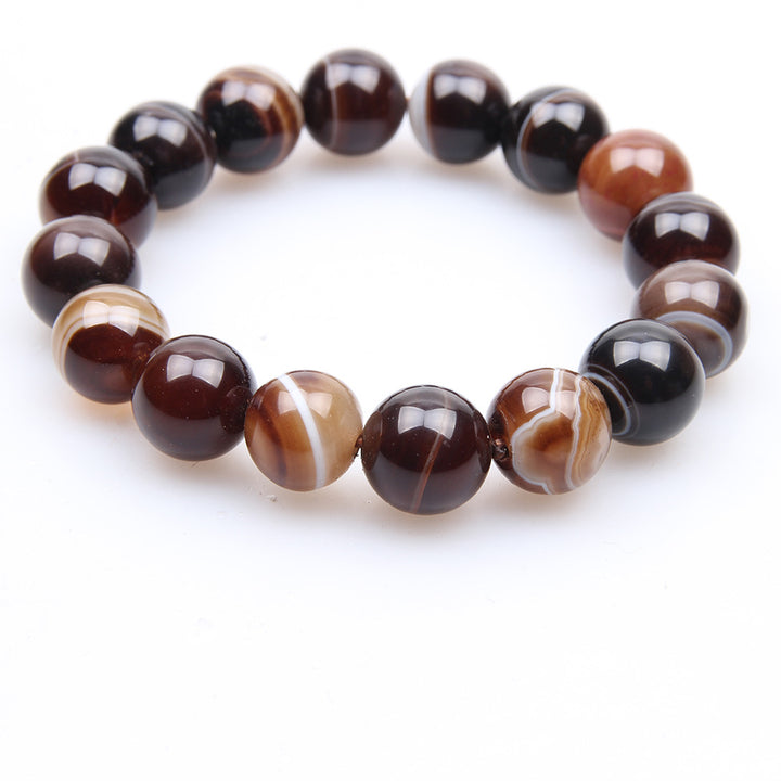 Coffee Agate Gemstone Bracelet – Natural Healing Crystal Jewelry