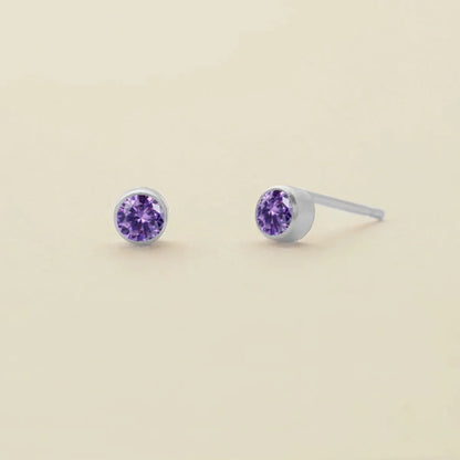 Birthstone Stud Earrings – Personalized Monthly Gemstone Jewelry
